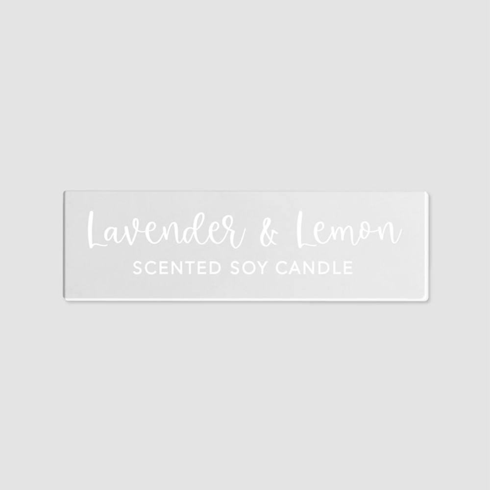 Personalised Candle Label - 50 قطعة 45x15 مللي متر شخصية