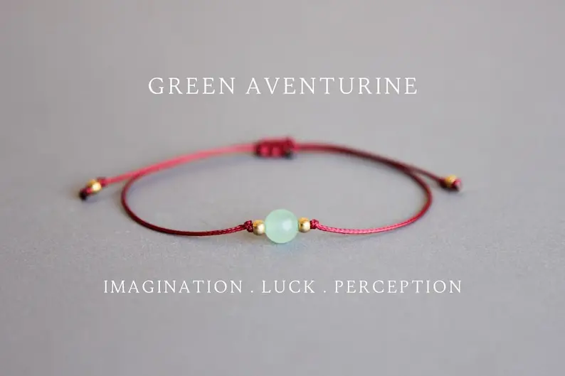 Coordinates Bracelet - الأخضر افينتورين كريستال التفاوتيف الفرح حسن