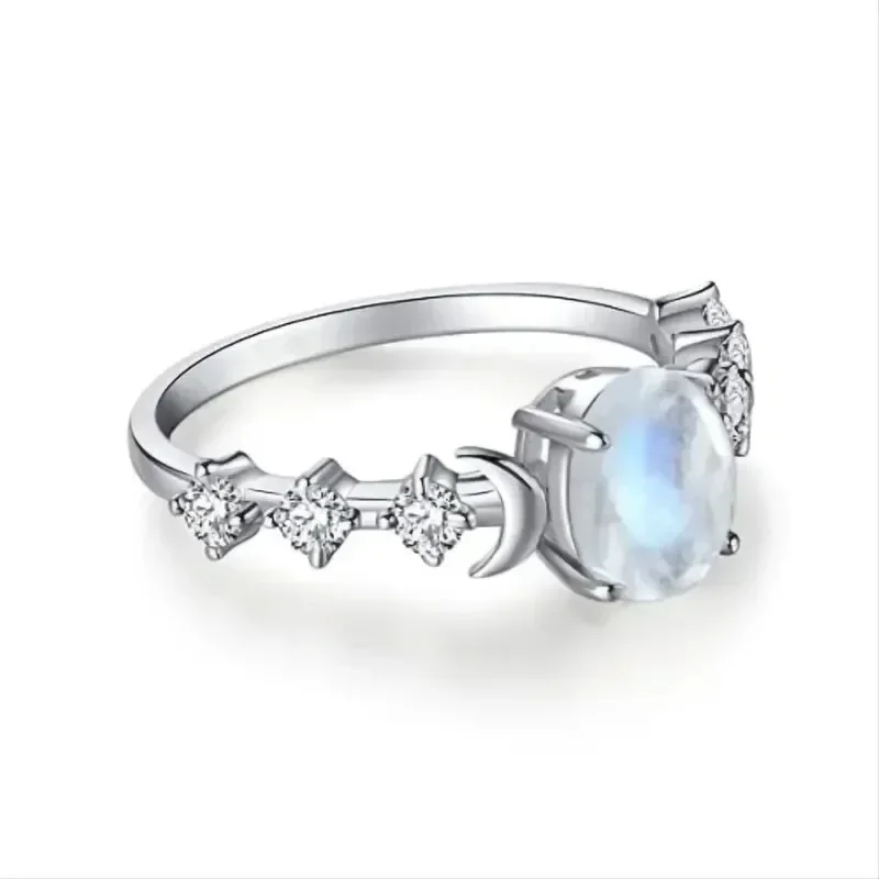 خاتم بيضاوي الشكل من حجر القمر - مراجعة Custom Night Sky وسعره